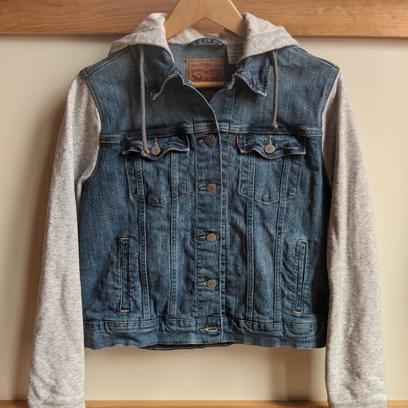 denim sweat jacket